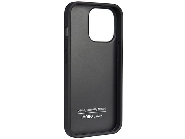 Audi syntetisk lær hardcase for iPhone 13 Pro / 13 6.1" - svart/svart AU-TPUPCIP13P-TT/D1-BK