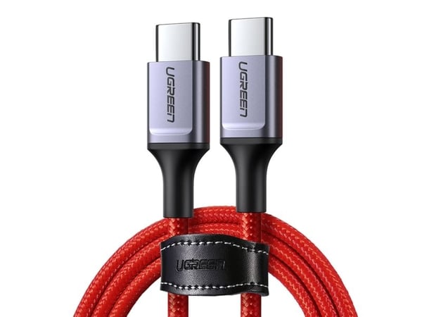 Hurtel Ugreen US294 USB-C - USB-C 3A 480Mb/s kabel 1m - röd