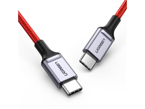 Hurtel Ugreen US294 USB-C - USB-C 3A 480Mb/s kabel 1m - röd