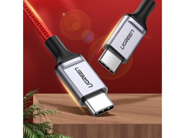 Ugreen USB-C til USB-C-kabel 1 m rød (60186)