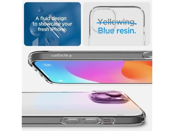 Spigen Crystal Flex-deksel for iPhone 15 Plus - klar