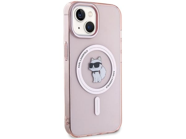 Karl Lagerfeld IML Choupette MagSafe-skal för iPhone 15 - rosa