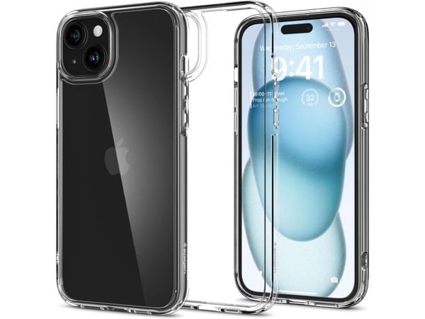 Spigen ACS06793, Etui, Apple, iPhone 15, 15,5 cm (6.1"), Gjennomsiktig