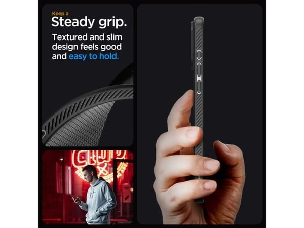 Spigen ACS06704, Etui, Apple, iPhone 15 Pro, 15,5 cm (6.1"), Svart