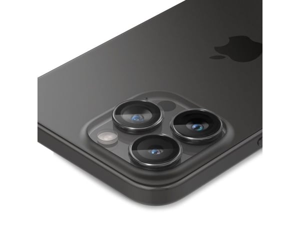 Spigen GLAS.tR EZ Fit Optik Pro, Apple, iPhone 15 Pro / 15 Pro Max / 14 Pro / 14 Pro Max, Naarmuuntumisenkestävä, Läpinäkyvä, 2 kpl
