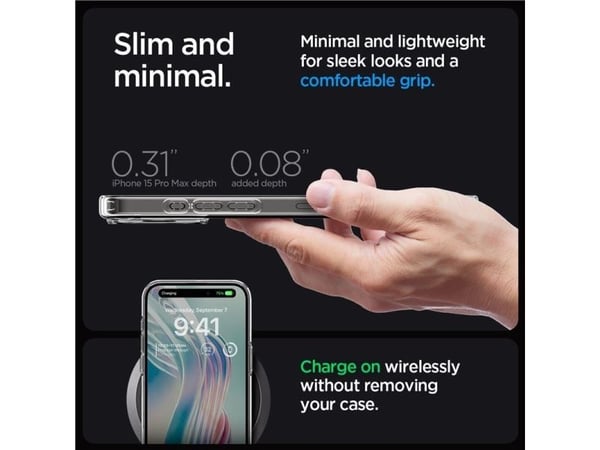 Spigen ACS06567, Etui, Apple, iPhone 15 Pro Max, 17 cm (6.7"), Grønn