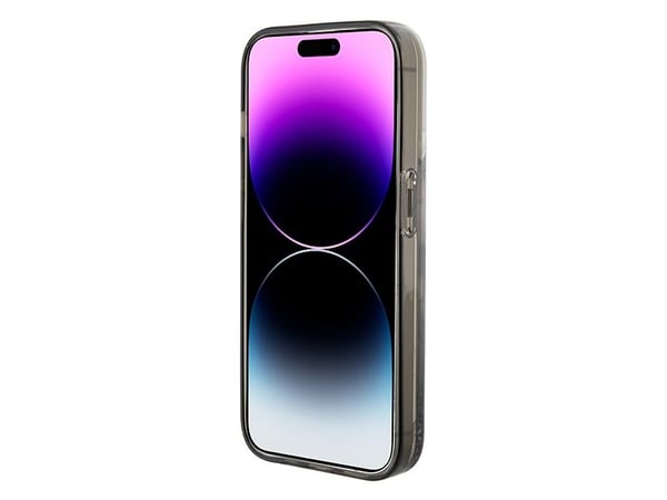Karl Lagerfeld Liquid Glitter Choupette-etuietui til iPhone 15 - transparent