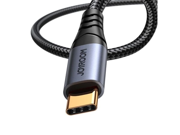 Joyroom stereo audiokaapeli AUX 3,5 mm miniliitin - USB-C puhelimeen 1,2 m musta (SY-A07)