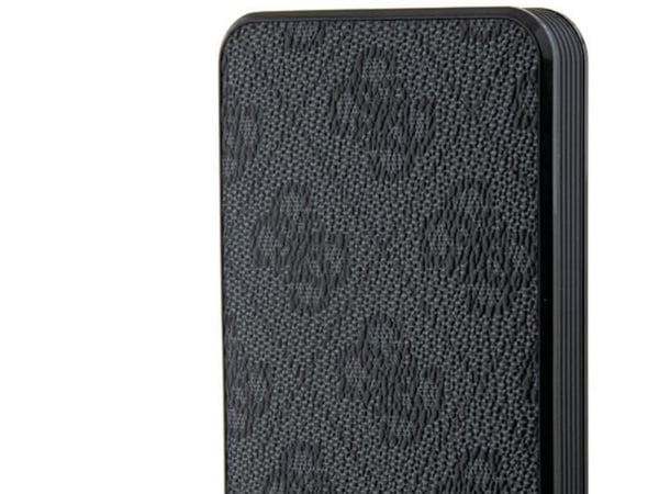 Guess powerbank 15W GUPB5LP4GEGK 5000mAh svart 4G lær/metall-logo