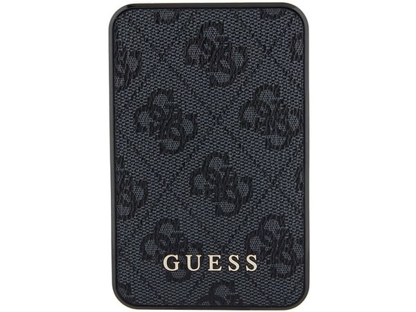 Guess powerbank 15W GUPB5LP4GEGK 5000mAh svart 4G lær/metall-logo