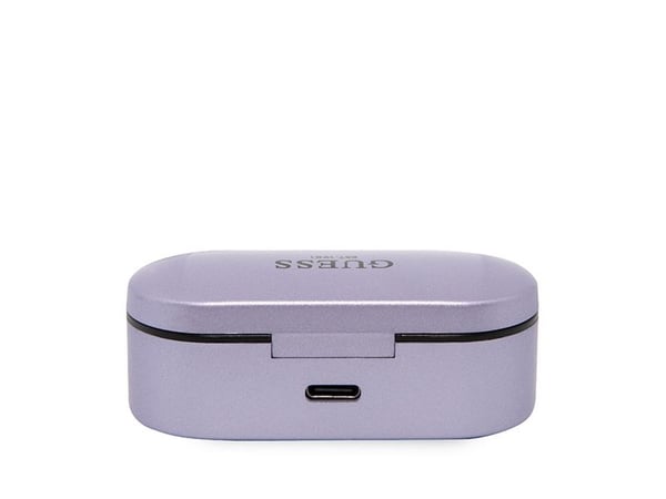 Guess GUTWST31EU TWS Bluetooth-hörlurar + dockningsstation - lila/lila