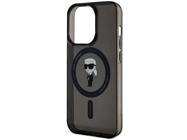 Karl Lagerfeld KLHMP15XHFCKNOK iPhone 15 Pro Max 6.7" hardcase IML Ikonik MagSafe - sort/sort