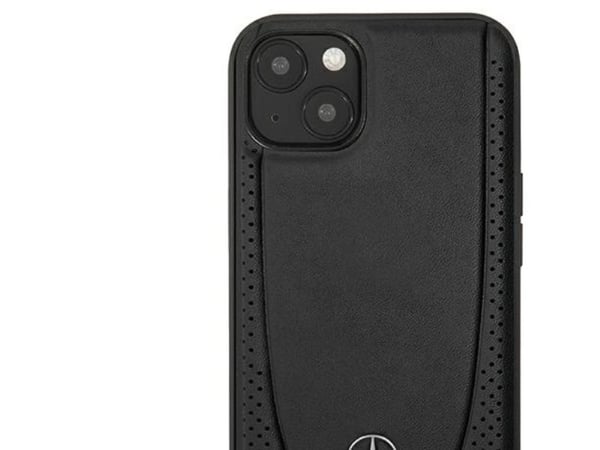Mercedes Benz veske APPLE IPHONE 15 Plus Mercedes lær Urban Line (MEHCP15MARMBK) svart farge