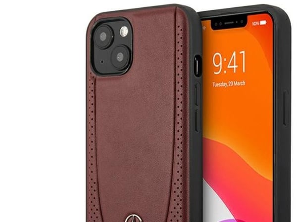 Mercedes MEHCP15SARMRE iPhone 15 6,1" rød/rød hardcase i skinn Urban Bengale