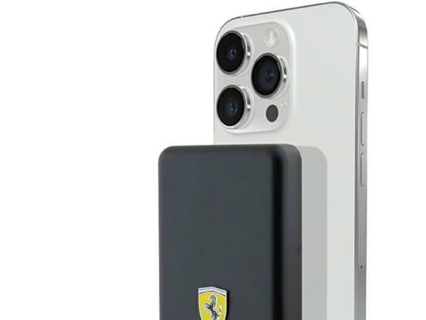 Ferrari powerbank Metal Logo MagSafe 15W 5000mAh - svart