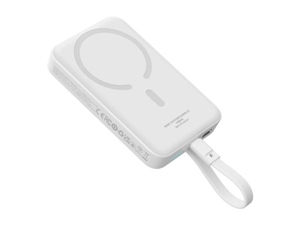 Baseus P1002210B223-00, 10000 mAh, Lithium Polymer (LiPo), Trådløs lading, 30 W, Hvit