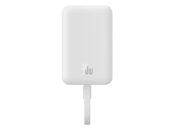 Baseus P1002210B223-00, 10000 mAh, Lithium Polymer (LiPo), Trådløs lading, 30 W, Hvit