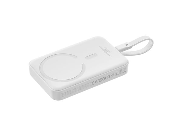 Baseus P1002210B223-00, 10000 mAh, Lithium Polymer (LiPo), Trådløs lading, 30 W, Hvit