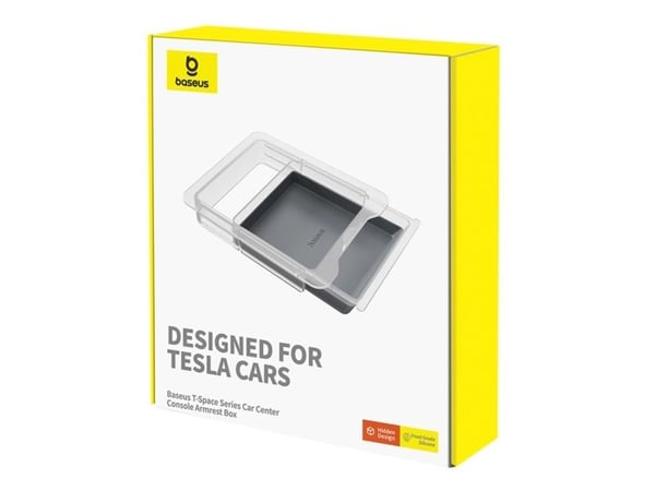 Baseus T-Space-sarjan autokotelo Tesla Model 3 / Y:lle - harmaa