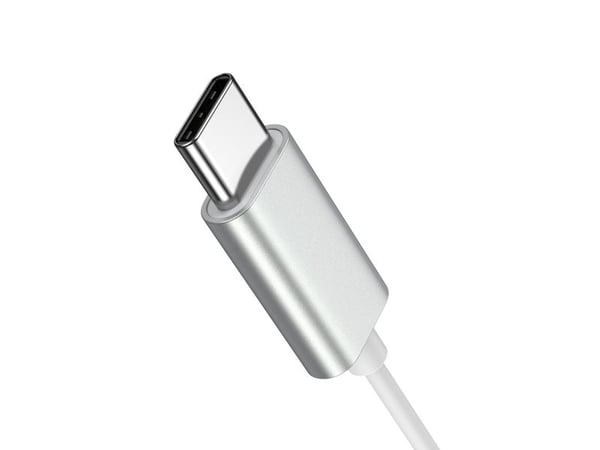 Joyroom in-ear hodetelefoner USB-C, sølv, Jr-Ec06