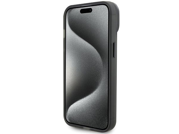 Ferrari FEHMP15SUSCAH iPhone 15 6,1" transparent hardt etui med ringstativ MagSafe (2023)