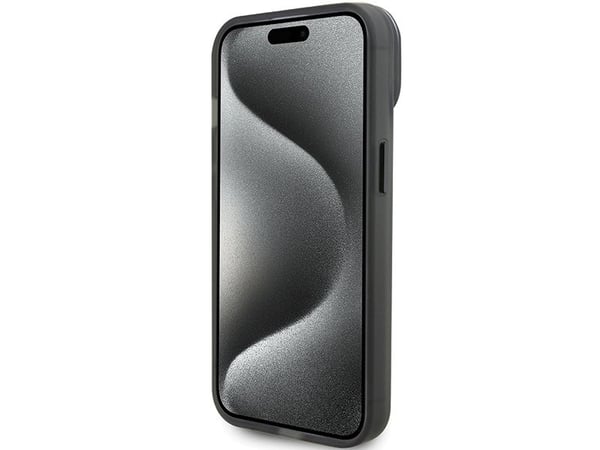 Ferrari FEHMP15SUSCAK iPhone 15 6,1" hårt fodral svart/svart med ringstativ 2023 MagSafe