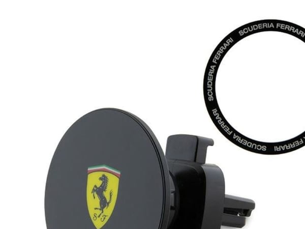 Ferrari magnetisk mobilholder til ventilrist Fechmmak svart/svart 2023 Collection Magsafe