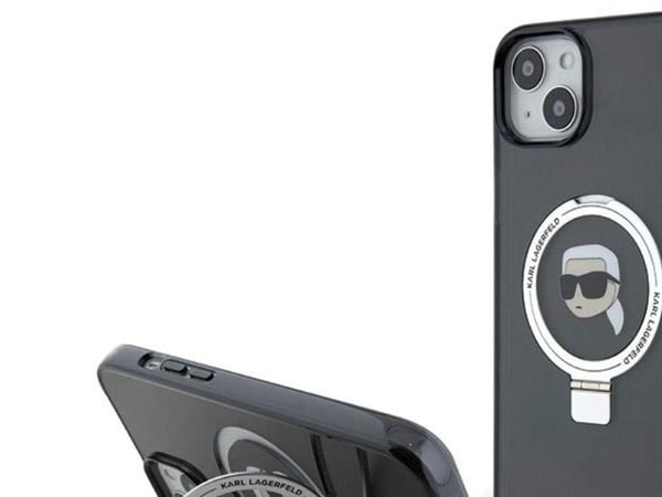Karl Lagerfeld KLHMP15SHMRSKHHK iPhone 15 6,1" sort/sort hardcase med Ring Stand Karl Head MagSafe Karl Lagerfeld KLHMP15SHMRSKHHK iPhone 15 6,1" sort/sort hardcase med Ring Stand Karl Head MagSafe