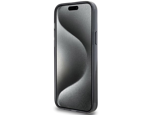 Karl Lagerfeld KLHMP15SHMRSKHHK iPhone 15 6,1" sort/sort hardcase med Ring Stand Karl Head MagSafe