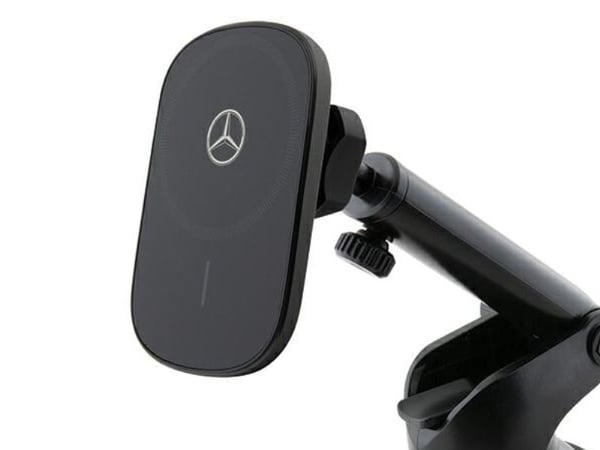Mercedes Silver Star MagSafe – magnetisk bilholder med trådløs lading 15W (svart)