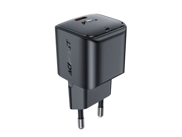 Acefast A77 Mini PD 30W GaN USB-C nettlader – svart