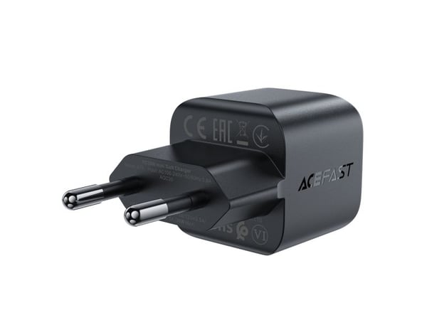 Acefast A77 Mini PD 30W GaN USB-C nettlader – svart