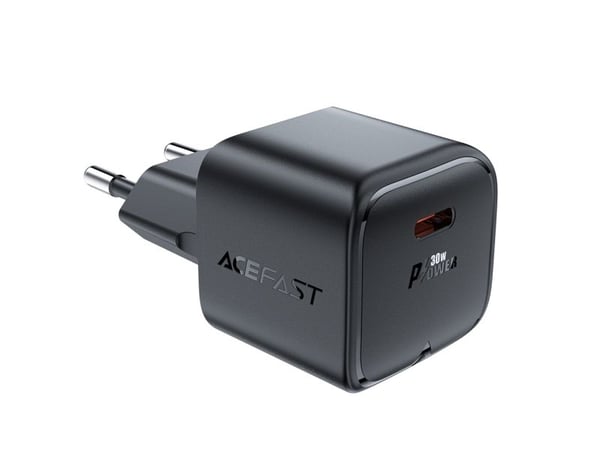 Acefast A77 Mini PD 30W GaN USB-C nettlader – svart
