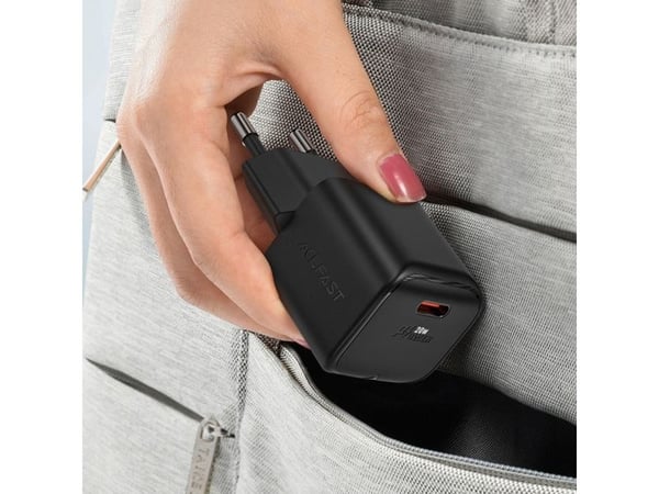 Acefast A73 Mini PD 20W GaN USB-C nettlader - svart