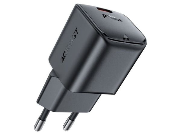 Acefast A73 Mini PD 20W GaN USB-C nettlader - svart