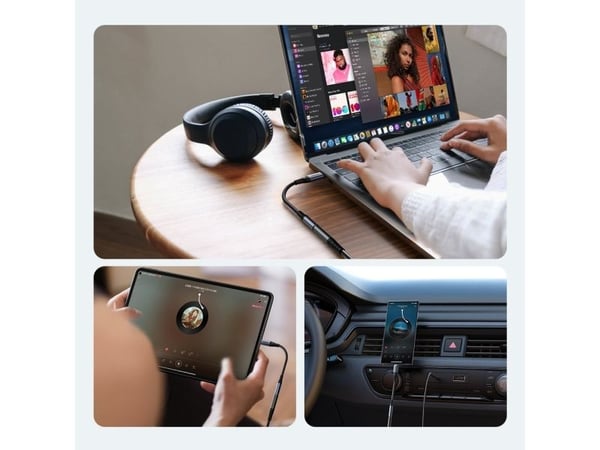 Joyroom AV-adapter DAC SY-C01 USB-C till 3,5 mm mini jack - svart