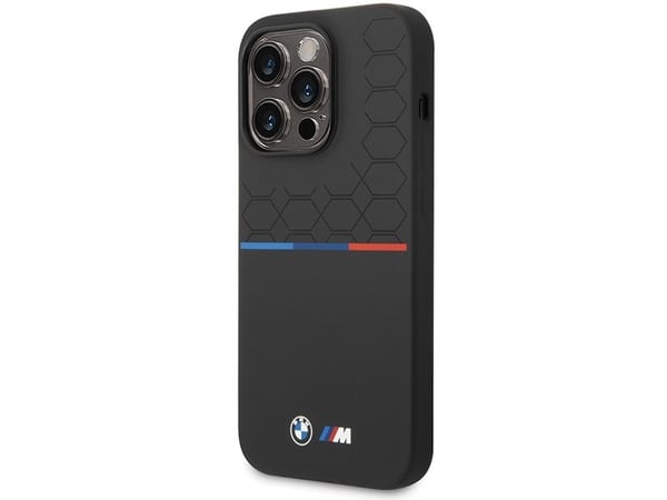 BMW Silikoni kuvio Apple iPhone 15 Pro - tapauksessa puhelimen musta