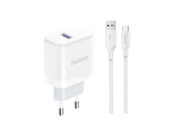 Dudao A20EU nätladdare USB-A 18W – vit