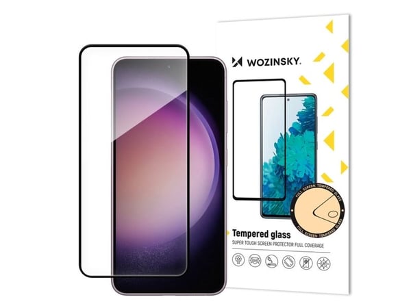 Wozinsky Full Glue herdet glass til Samsung Galaxy S24+ med svart ramme