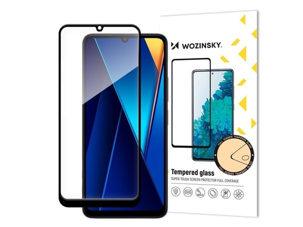Wozinsky herdet glass Wozinsky Full Glue med svart ramme til Xiaomi POCO C65/Redmi 13C