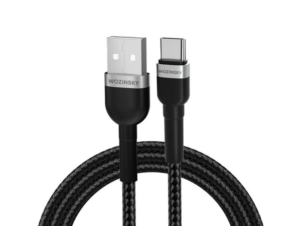 USB-kabel Wozinsky USB-A til USB-C 1 m svart (5907769308710)