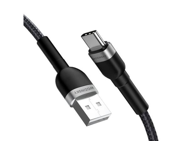 USB-kabel Wozinsky USB-A til USB-C 1 m svart (5907769308710)