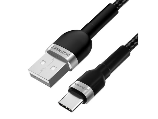 USB-kabel Wozinsky USB-A til USB-C 1 m svart (5907769308710)