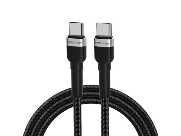 Wozinsky USB-C till USB-C kabel 2 m svart (5907769308741)