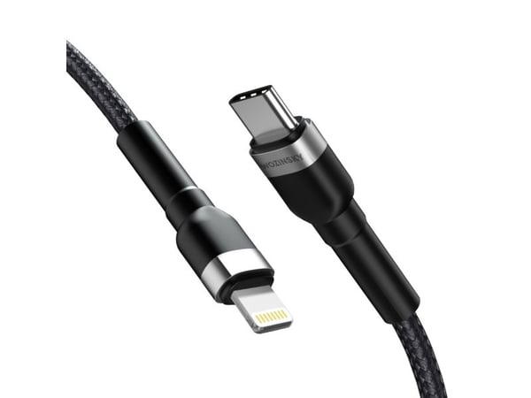 USB-kabel Wozinsky USB-C til Lightning 1 m svart (5907769308758)