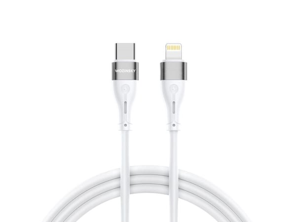 Wozinsky USB-C - Lightning 1 m hvit kabel (5907769308772)