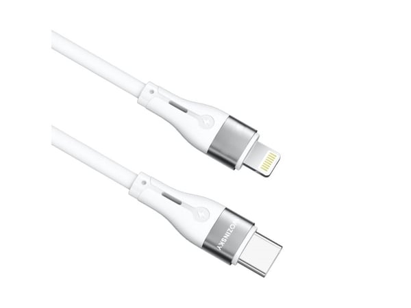 Wozinsky USB-C - Lightning 1 m hvit kabel (5907769308772)