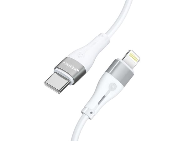 Wozinsky USB-C - Lightning 1 m hvit kabel (5907769308772)