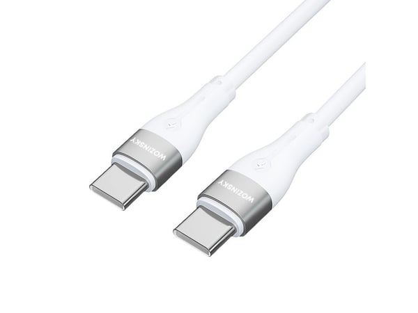 USB-kabel Wozinsky USB-C til USB-C 1 m, hvit (5907769308796)