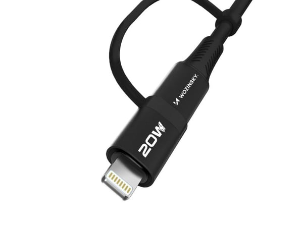 USB-kabel Wozinsky USB-A til 2x USB-C + Lightning 1 m svart (5907769308819)